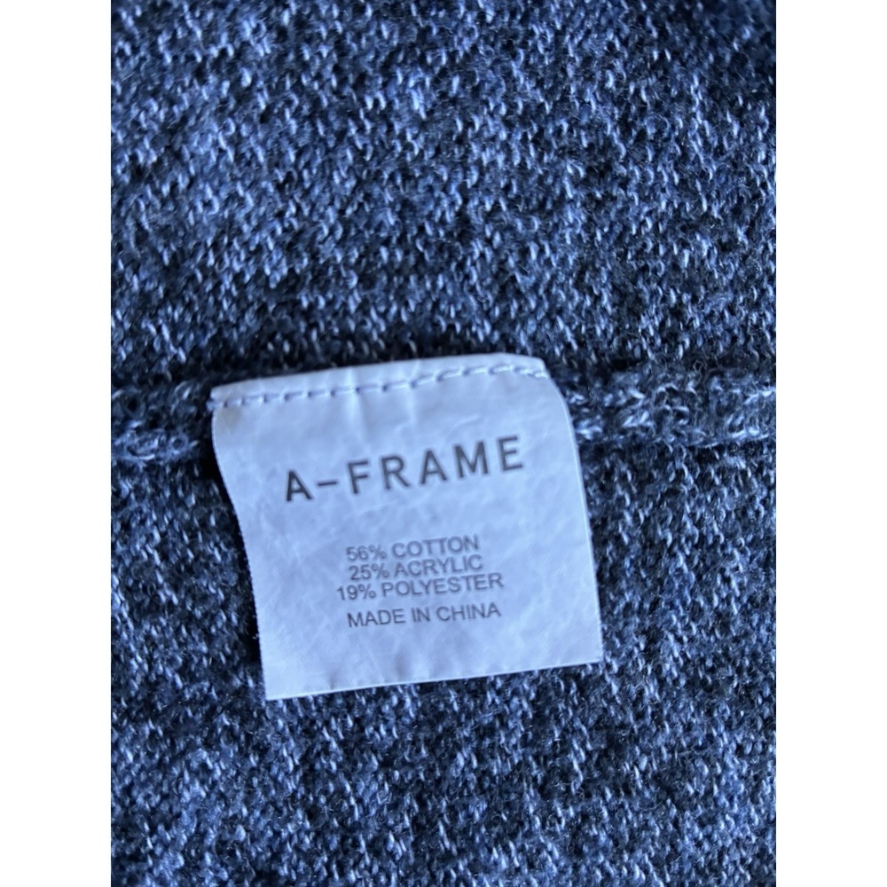 A-Frame Men's Knit Sweater Blue Crewneck Pullover Size L Casual Soft Heather - Picture 8 of 13